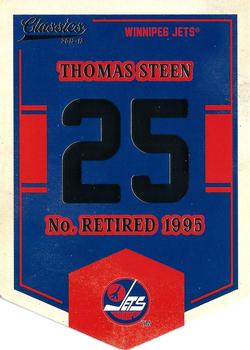 2012-13 Panini Classics Signatures - Banner Numbers #EN71 Thomas Steen Front