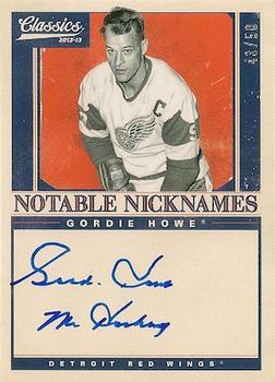 2012-13 Panini Classics Signatures - Notable Nicknames #NN-GH Gordie Howe Front