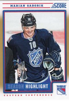 2012-13 Score - Gold Rush #16 Marian Gaborik Front