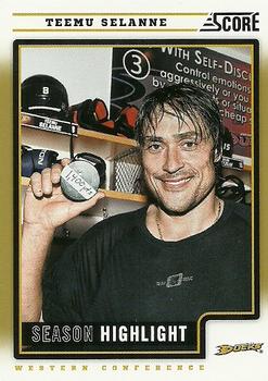 2012-13 Score - Gold Rush #18 Teemu Selanne Front