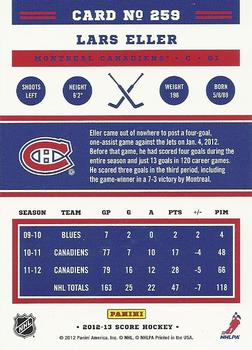 2012-13 Score - Gold Rush #259 Lars Eller Back