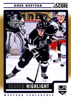 2012-13 Score - Gold Rush #3 Anze Kopitar Front