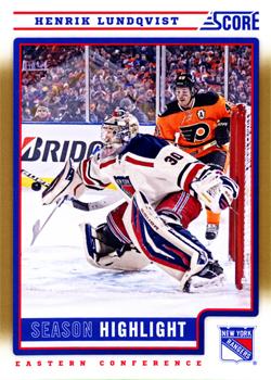 2012-13 Score - Gold Rush #8 Henrik Lundqvist Front