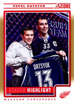 2012-13 Score - Gold Rush #10 Pavel Datsyuk Front