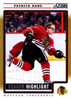 2012-13 Score - Gold Rush #12 Patrick Kane Front