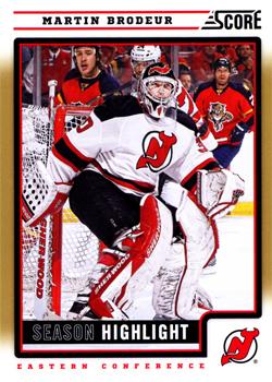 2012-13 Score - Gold Rush #30 Martin Brodeur Front