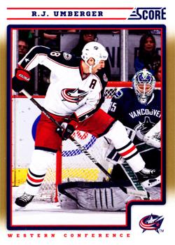 2012-13 Score - Gold Rush #149 R.J. Umberger Front
