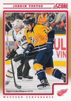 2012-13 Score - Gold Rush #183 Jordin Tootoo Front