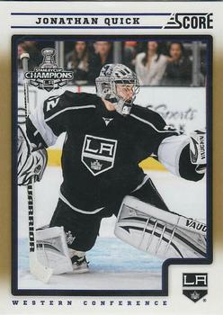 2012-13 Score - Gold Rush #224 Jonathan Quick Front