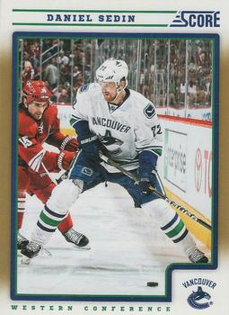 2012-13 Score - Gold Rush #447 Daniel Sedin Front