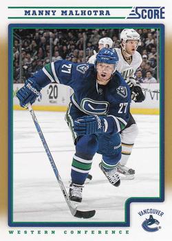 2012-13 Score - Gold Rush #452 Manny Malhotra Front