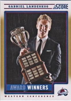2012-13 Score - Gold Rush #494 Gabriel Landeskog Front