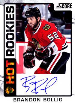 2012-13 Score - Rookie Autographs #515 Brandon Bollig Front
