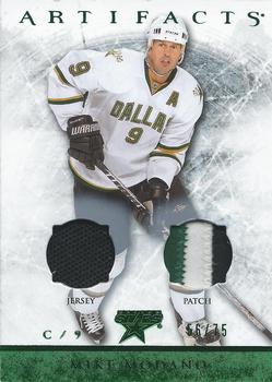 2012-13 Upper Deck Artifacts - Jersey/Patch Emerald #63 Mike Modano Front
