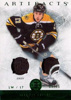 2012-13 Upper Deck Artifacts - Jersey/Patch Emerald #65 Milan Lucic Front
