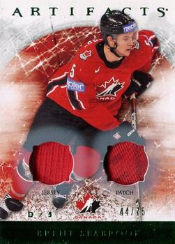 2012-13 Upper Deck Artifacts - Jersey/Patch Emerald #129 Brent Seabrook Front