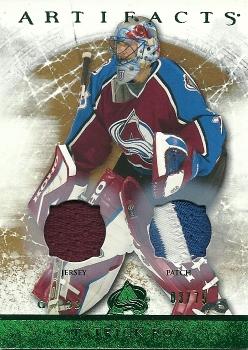 2012-13 Upper Deck Artifacts - Jersey/Patch Emerald #118 Patrick Roy Front