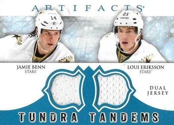 2012-13 Upper Deck Artifacts - Tundra Tandems Blue Dual Jersey #TT-EB Loui Eriksson / Jamie Benn Front