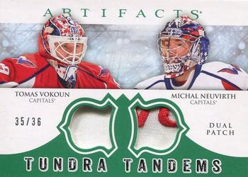 2012-13 Upper Deck Artifacts - Tundra Tandems Patches Emerald #TT-VN Tomas Vokoun / Michal Neuvirth Front