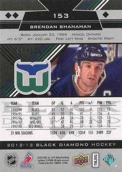 2012-13 Upper Deck Black Diamond - Ruby #153 Brendan Shanahan Back