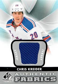 2012-13 SP Game Used - Authentic Fabrics #AF-CK Chris Kreider Front