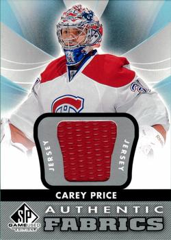 2012-13 SP Game Used - Authentic Fabrics #AF-CP Carey Price Front