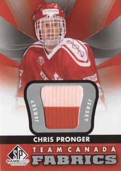 2012-13 SP Game Used - Team Canada Fabrics #TC-17 Chris Pronger Front