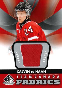 2012-13 SP Game Used - Team Canada Fabrics #TC-9 Calvin De Haan Front