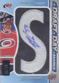 2012-13 SP Game Used - Draft Day Marks #DDM-JS Jeff Skinner Front