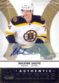 2012-13 SP Game Used - Gold Autographs #103 Maxime Sauve Front
