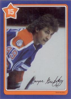 1982-83 Neilson Wayne Gretzky #15 Stopping Front