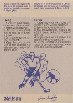 1982-83 Neilson Wayne Gretzky #25 Faking Back