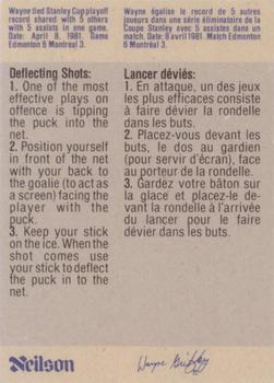 1982-83 Neilson Wayne Gretzky #27 Deflecting Shots Back