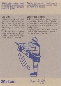 1982-83 Neilson Wayne Gretzky #41 Leg Lifts Back