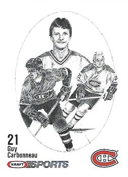 1986-87 Kraft Drawings #NNO Guy Carbonneau Front
