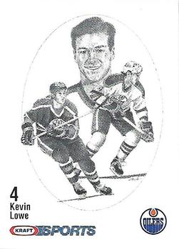 1986-87 Kraft Drawings #NNO Kevin Lowe Front