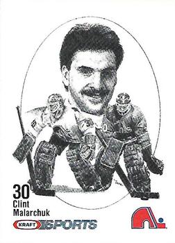 1986-87 Kraft Drawings #NNO Clint Malarchuk Front