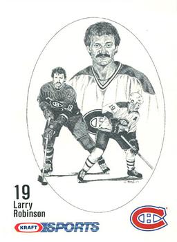 1986-87 Kraft Drawings #NNO Larry Robinson Front
