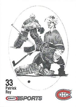 1986-87 Kraft Drawings #NNO Patrick Roy Front