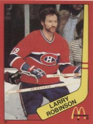 1982-83 McDonald's Stickers #34 Larry Robinson Front