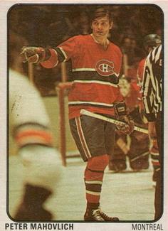 1974-75 Lipton Soup #39 Peter Mahovlich Front