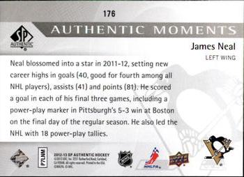 2012-13 SP Authentic #176 James Neal Back