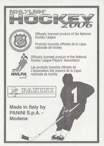 2005-06 Panini Stickers #1 Sidney Crosby Back