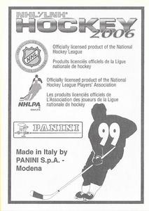 2005-06 Panini Stickers #99 Trent Hunter Back