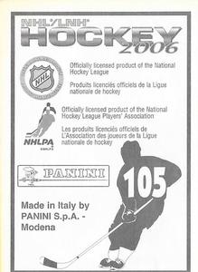 2005-06 Panini Stickers #105 Martin Straka Back