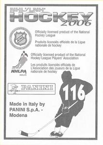 2005-06 Panini Stickers #116 Jason Spezza Back