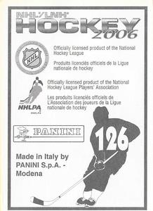 2005-06 Panini Stickers #126 Chris Phillips Back