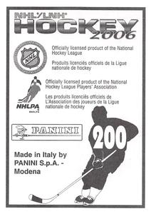 2005-06 Panini Stickers #200 Miikka Kiprusoff Back