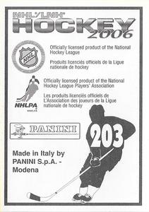 2005-06 Panini Stickers #203 Daymond Langkow Back