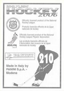 2005-06 Panini Stickers #210 Tony Amonte Back